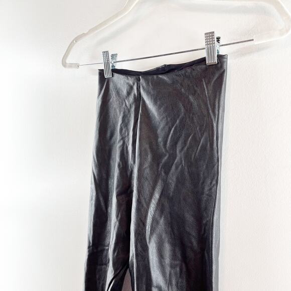 Commando Perfect Control Pull On High Rise Faux Leather Leggings Black XS - Picture 7 of 9